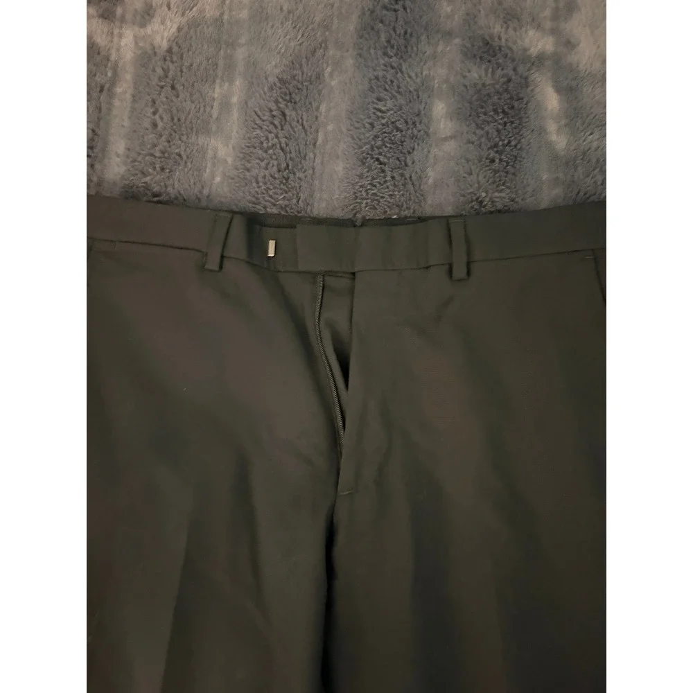 Banana Republic Italian Super 110's Wool Dress Pants Black 31x29 Flat Front